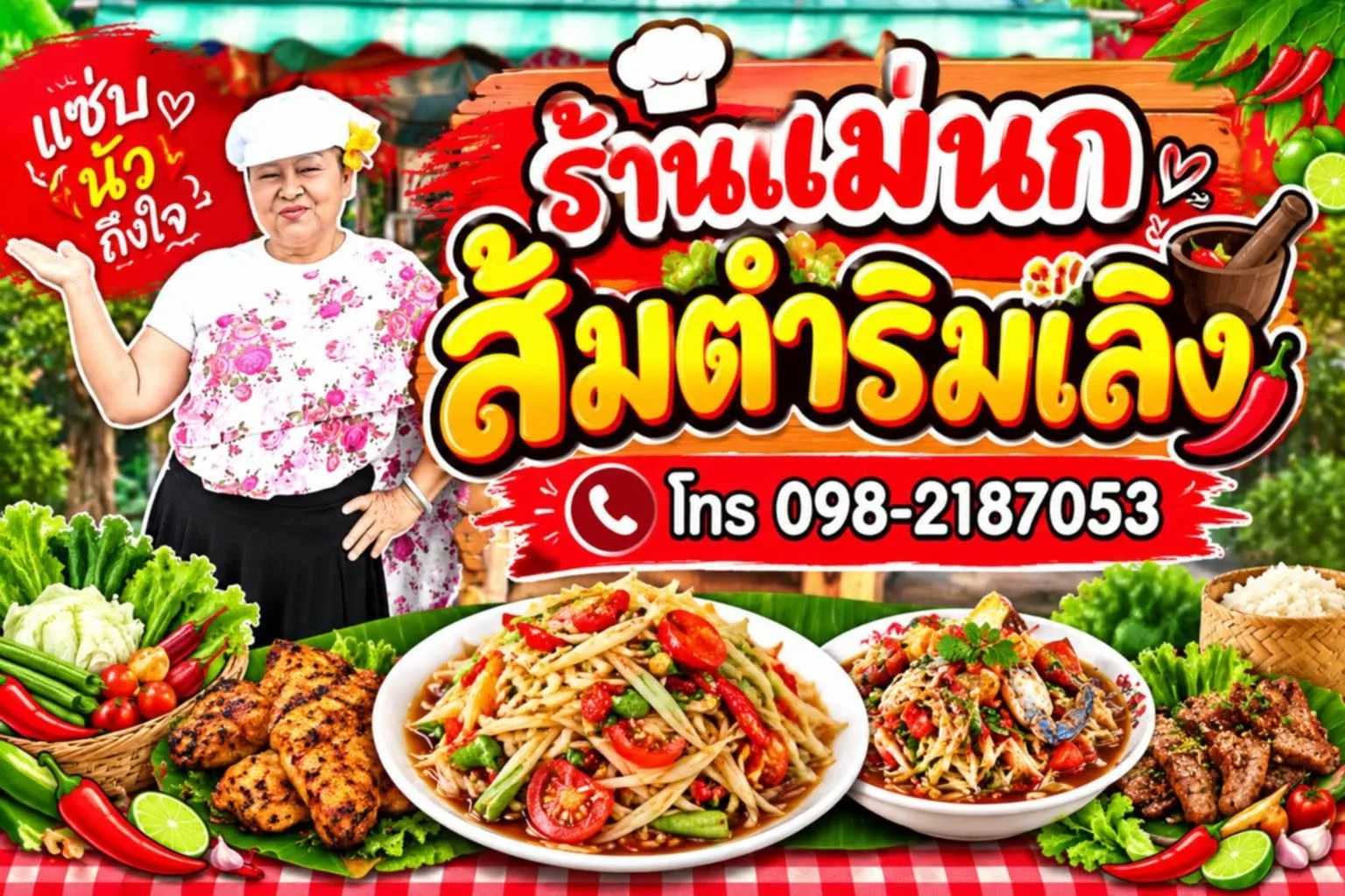 ส้มตำริมเลิง 40 บาท รูปที่ 1